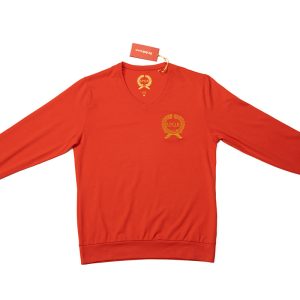 Langarmshirt mit V-Ausschnitt